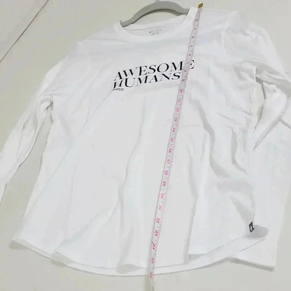 FIGS- Awesome Humans Long Sleeve Crewneck T-Shirt - Picture 15 of 16